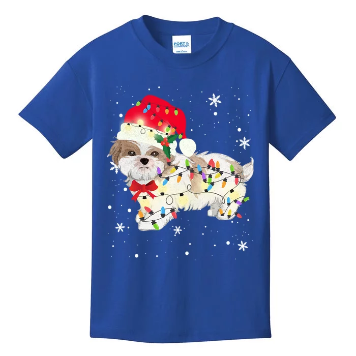 Christmas Shih Tzu Meaningful Gift Kids T-Shirt