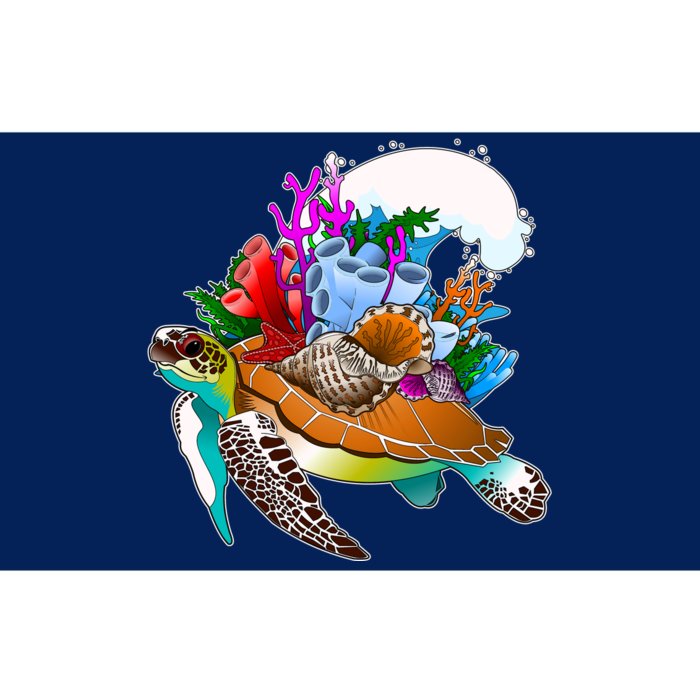 Cool Sea Turtle Ocean Life Bumper Sticker