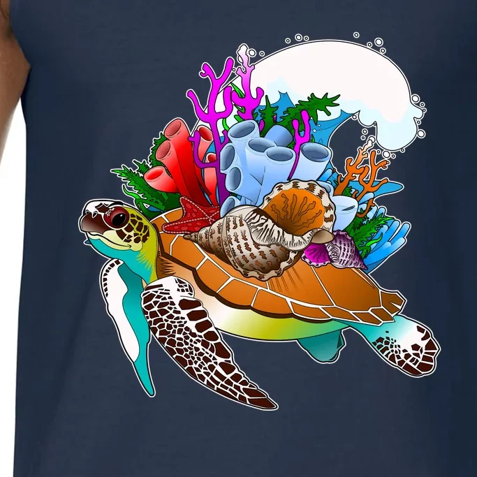 Cool Sea Turtle Ocean Life Comfort Colors® Tank Top