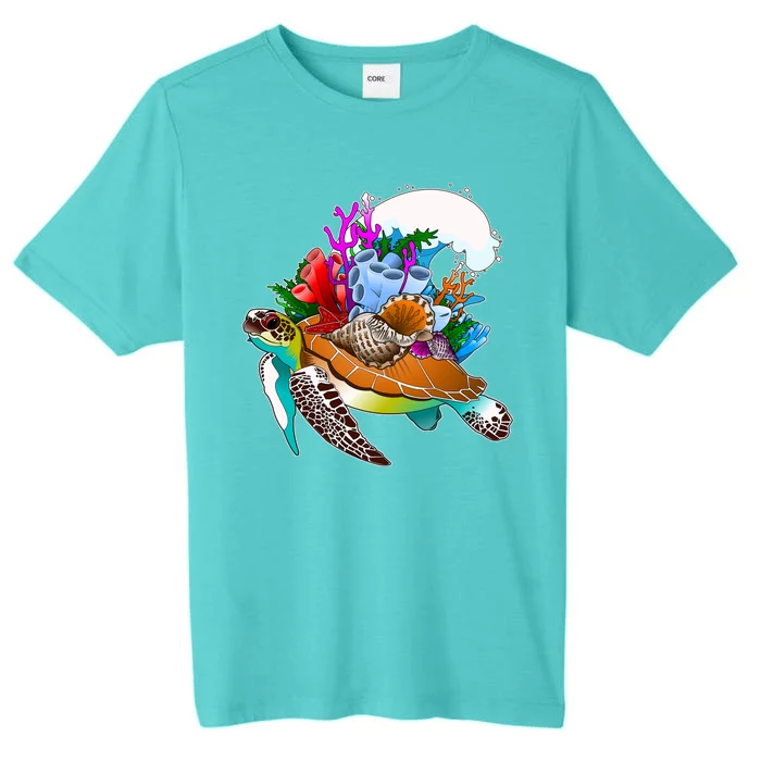 Cool Sea Turtle Ocean Life ChromaSoft Performance T-Shirt