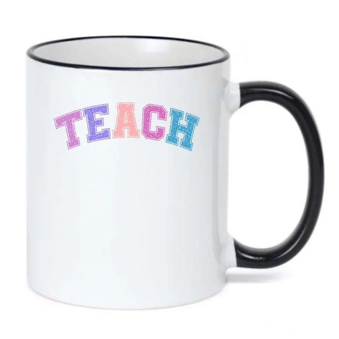 Cute Sporty Teach Logo Black Color Changing Mug