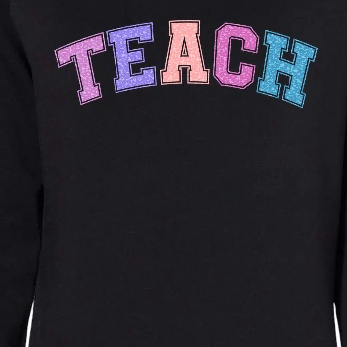 Cute Sporty Teach Logo Womens California Wash Sweatshirt