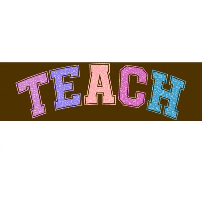 Cute Sporty Teach Logo Bumper Sticker