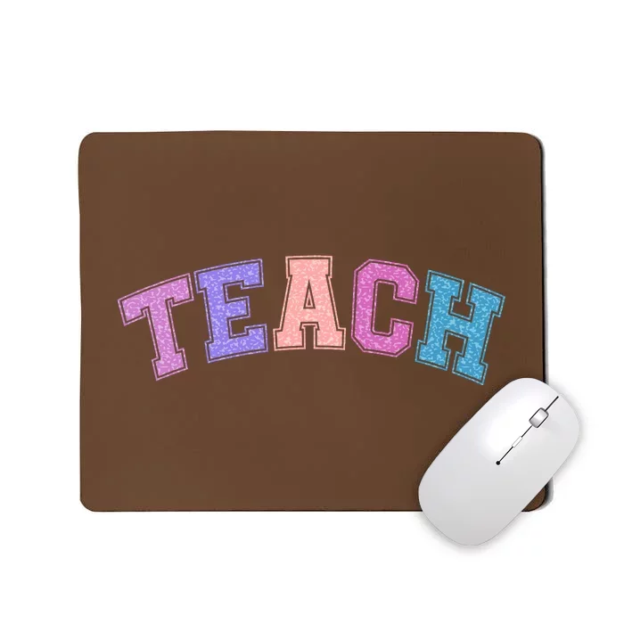 Cute Sporty Teach Logo Mousepad