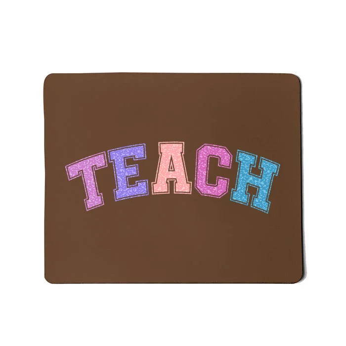 Cute Sporty Teach Logo Mousepad