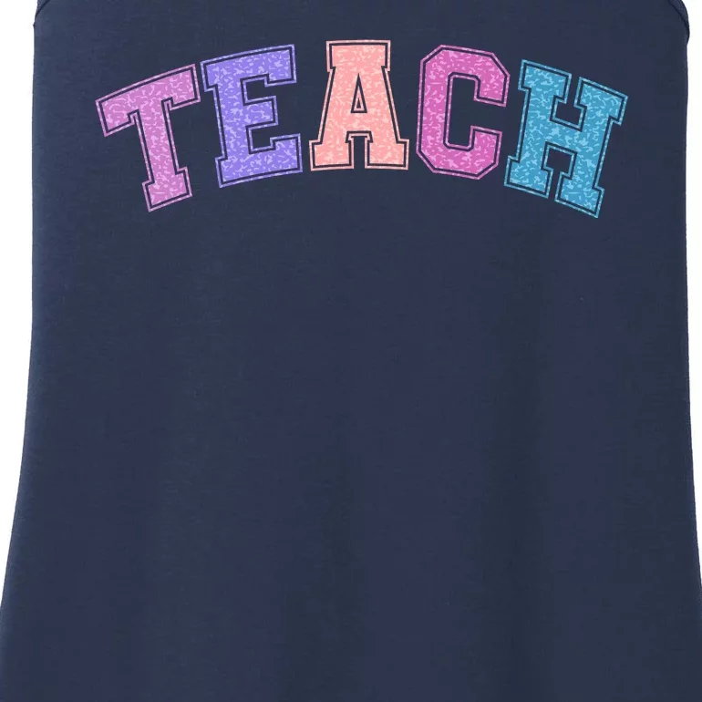 Cute Sporty Teach Logo Ladies Essential Tank