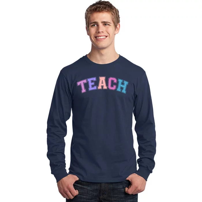 Cute Sporty Teach Logo Tall Long Sleeve T-Shirt