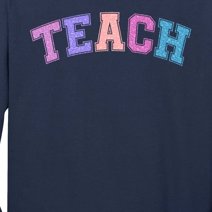 Cute Sporty Teach Logo Tall Long Sleeve T-Shirt