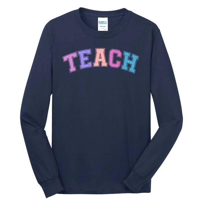 Cute Sporty Teach Logo Tall Long Sleeve T-Shirt