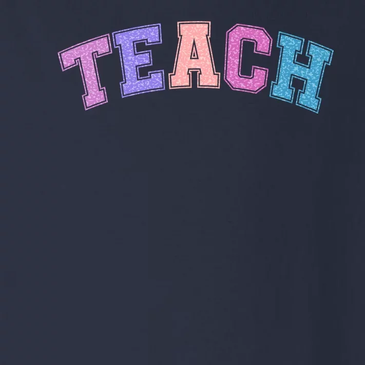 Cute Sporty Teach Logo Toddler Long Sleeve Shirt