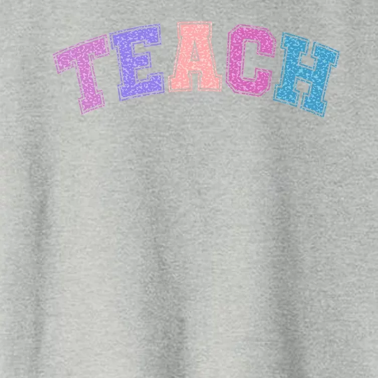 Cute Sporty Teach Logo Women's Crop Top Tee