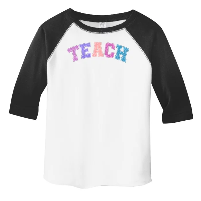 Cute Sporty Teach Logo Toddler Fine Jersey T-Shirt