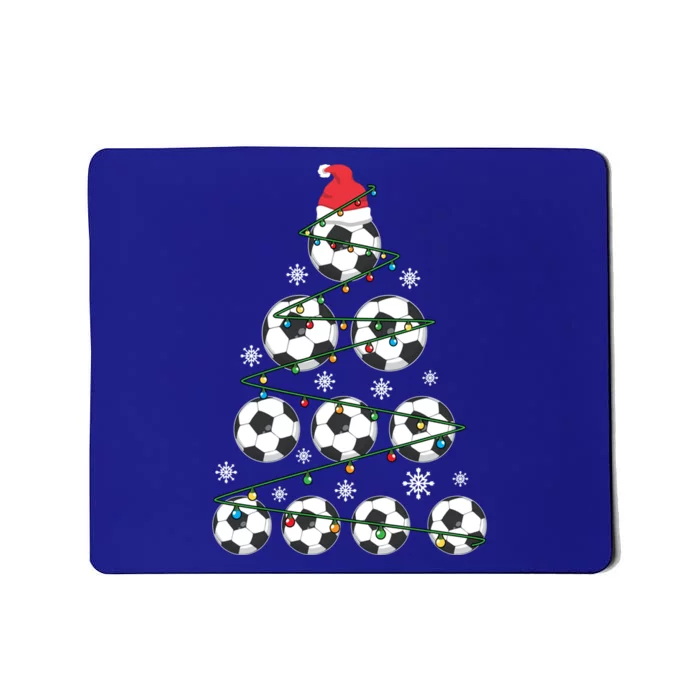 Christmas Soccer Tree Holiday Gift Sport Lover Soccer Player Great Gift Mousepad