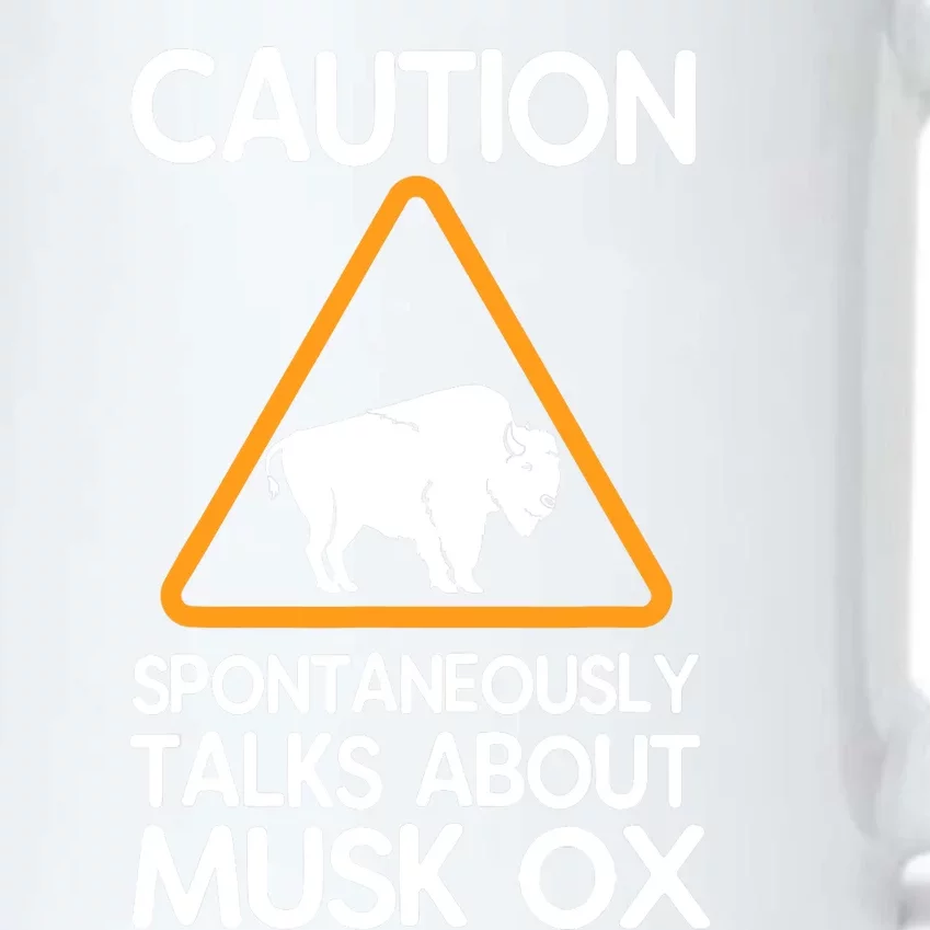 Caution Spontaneously Talks About Musk Ox Black Color Changing Mug