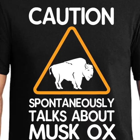 Caution Spontaneously Talks About Musk Ox Pajama Set