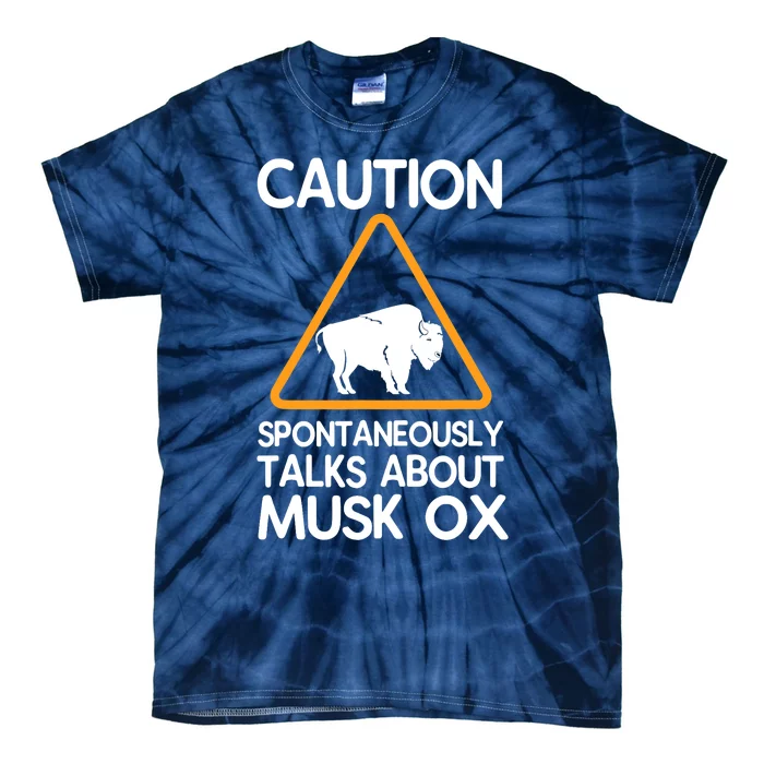 Caution Spontaneously Talks About Musk Ox Tie-Dye T-Shirt