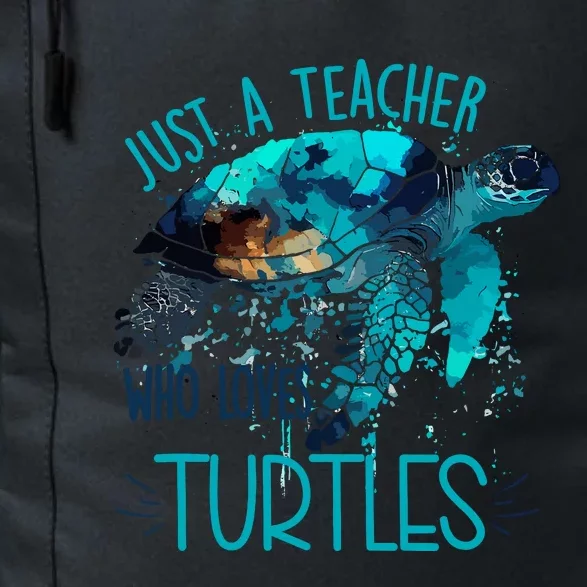 Cute Sea Turtle Teacher Ocean Wildlife Earth Day Teacher Daily Commute Backpack