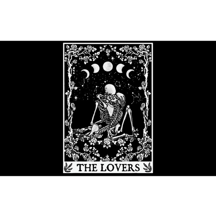 Celestial Skeleton The Lovers Tarot Card Moon Reading Holder Bumper Sticker