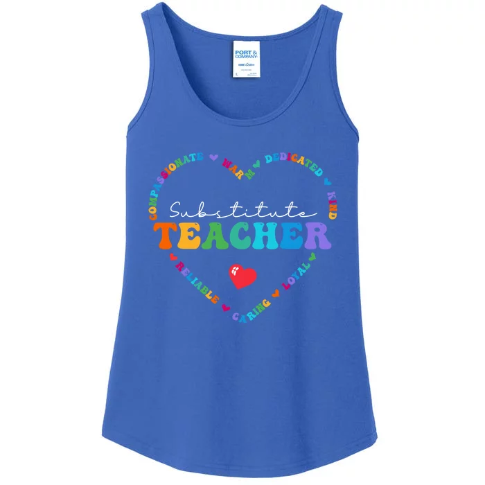 Cute Substitute Teacher Appreciati To School Gift Ladies Essential Tank