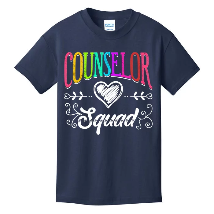 Counselor Squad Teacher Back To School Kids T-Shirt