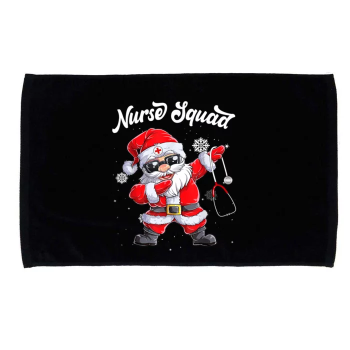 Christmas Scrub Tops Dabbing Santa Scrubs Nurse Squad Gift Microfiber Hand Towel