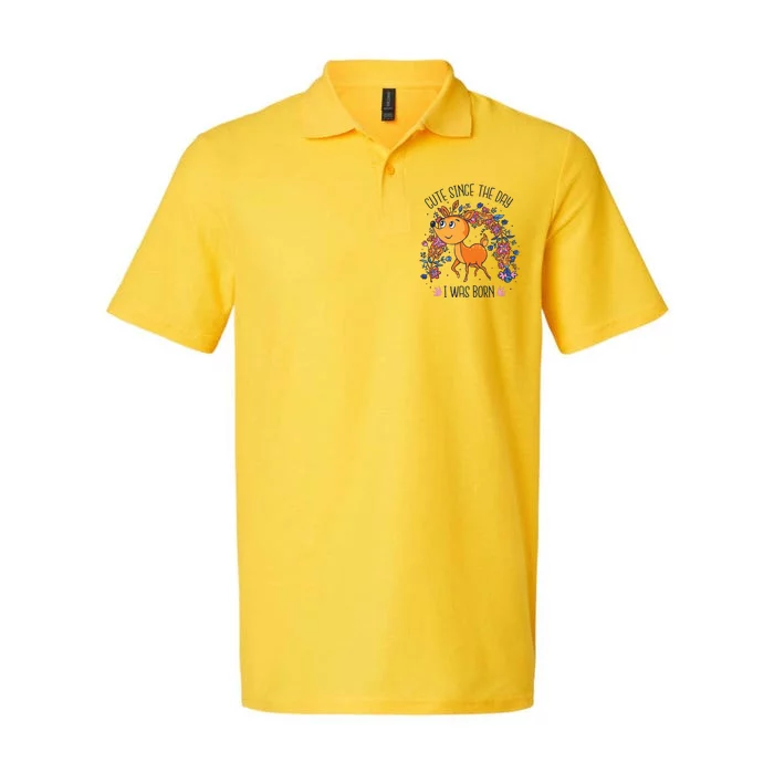 Cute Since The Day I Was Born Softstyle Adult Sport Polo