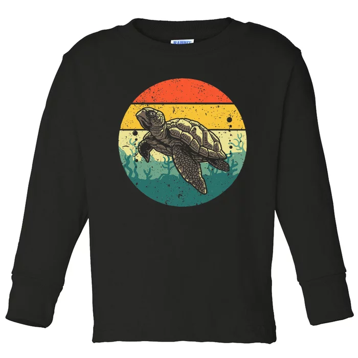 Cool Sea Turtle For Tortoise Sea Animal Zookeeper Toddler Long Sleeve Shirt