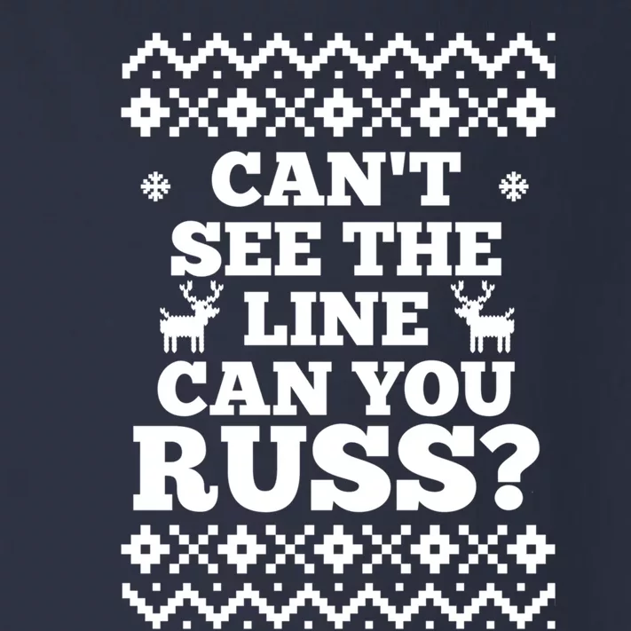 Can't See The Line Can You Russ Classic Toddler Long Sleeve Shirt