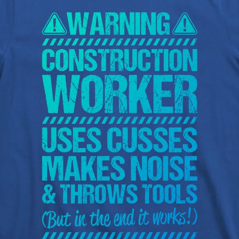 Construction Site Throws Tools Construction Worker Gift T-Shirt