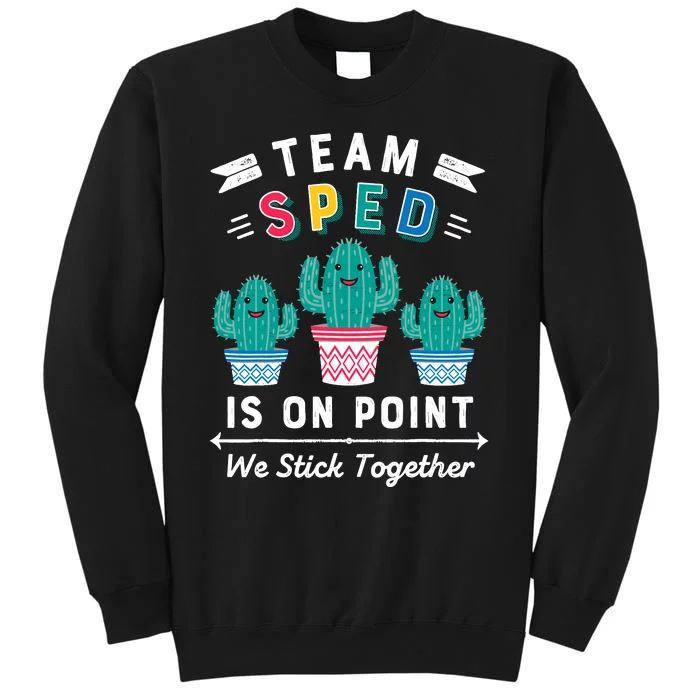 Cute Sped Teacher Gift Special Education Cactus Sped Teacher Sweatshirt