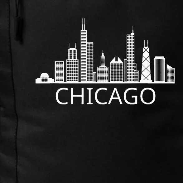 Chicago Skyline Throwback Design Classic Daily Commute Backpack