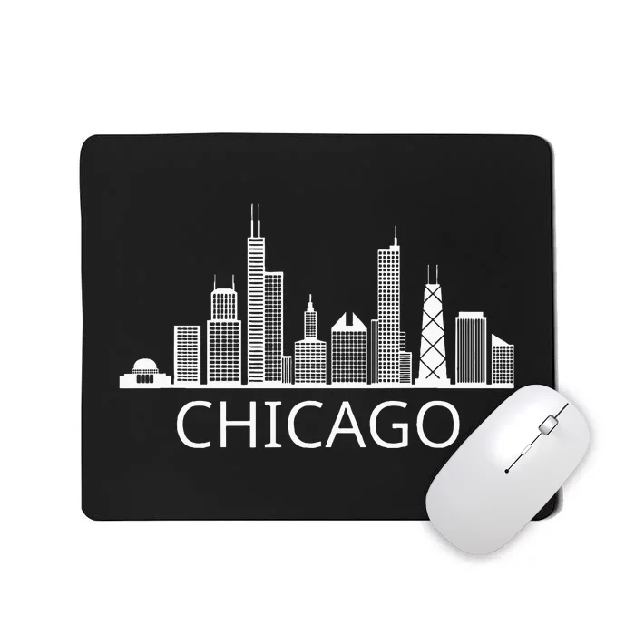 Chicago Skyline Throwback Design Classic Mousepad