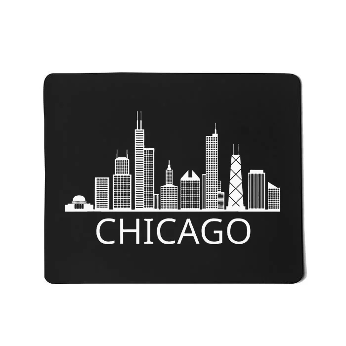 Chicago Skyline Throwback Design Classic Mousepad