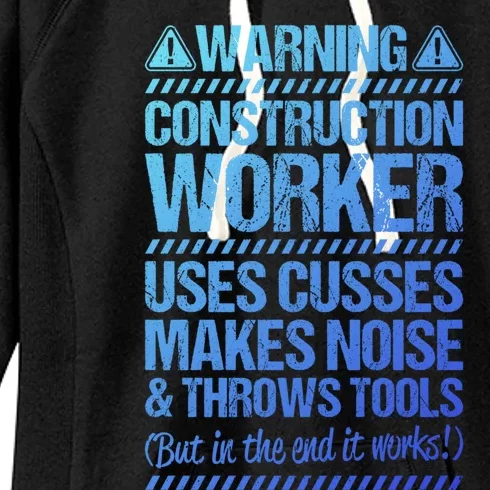 Construction Site Throws Tools Construction Worker Gift Women's Fleece Hoodie