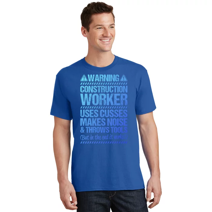 Construction Site Throws Tools Construction Worker Gift T-Shirt