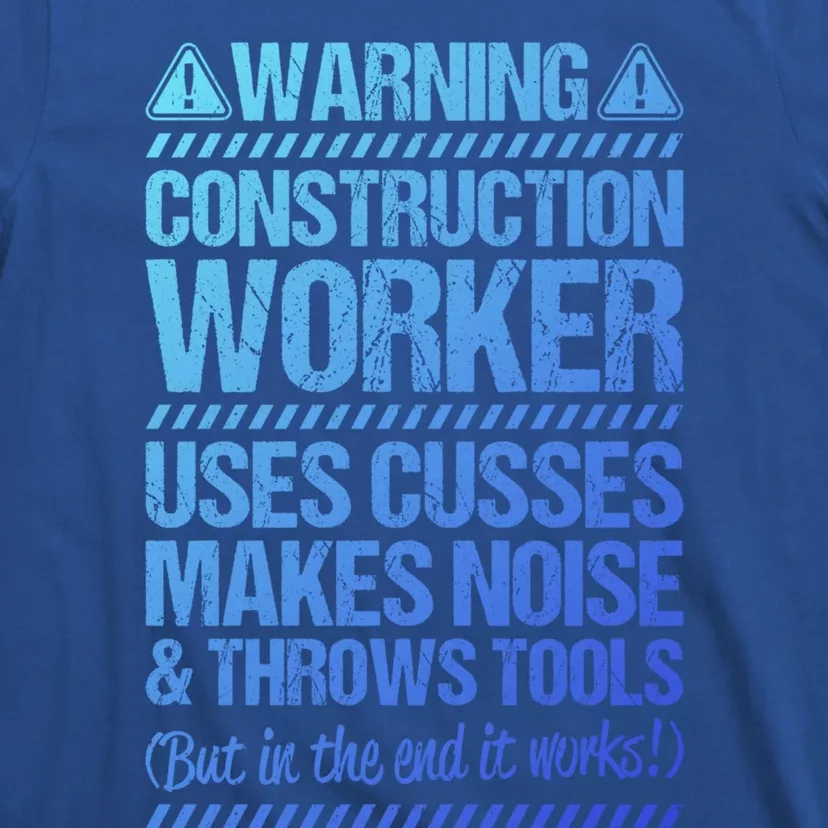 Construction Site Throws Tools Construction Worker Gift T-Shirt