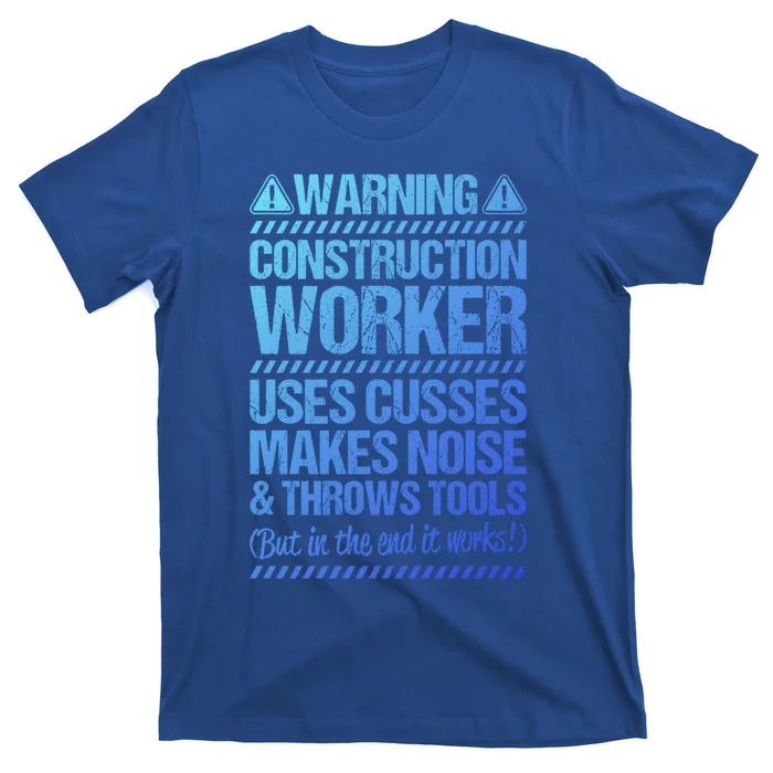 Construction Site Throws Tools Construction Worker Gift T-Shirt