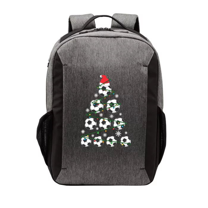 Christmas Soccer Tree Holiday Gift Sport Lover Soccer Player Vector Backpack