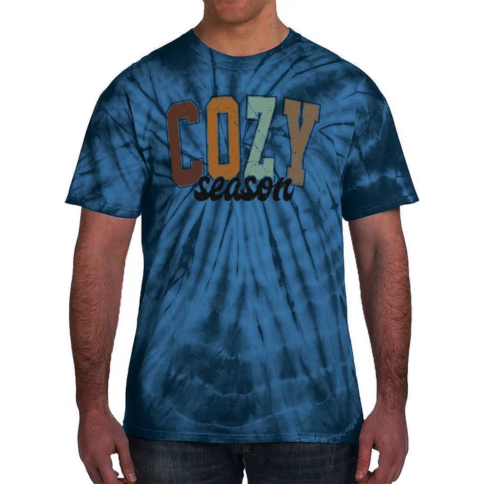 Cozy Season Thanksgiving Halloween Gift Idea Tie-Dye T-Shirt