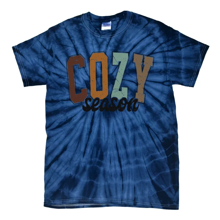 Cozy Season Thanksgiving Halloween Gift Idea Tie-Dye T-Shirt