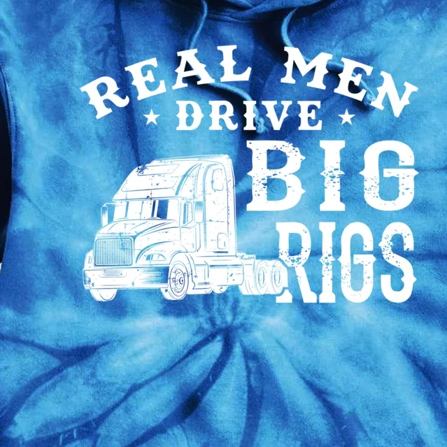 Cool Semi Truck Driver Rig Design Gift For Truckers Gift Tie Dye Hoodie