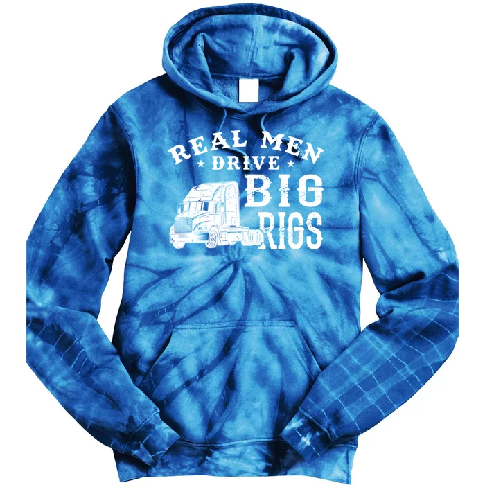 Cool Semi Truck Driver Rig Design Gift For Truckers Gift Tie Dye Hoodie