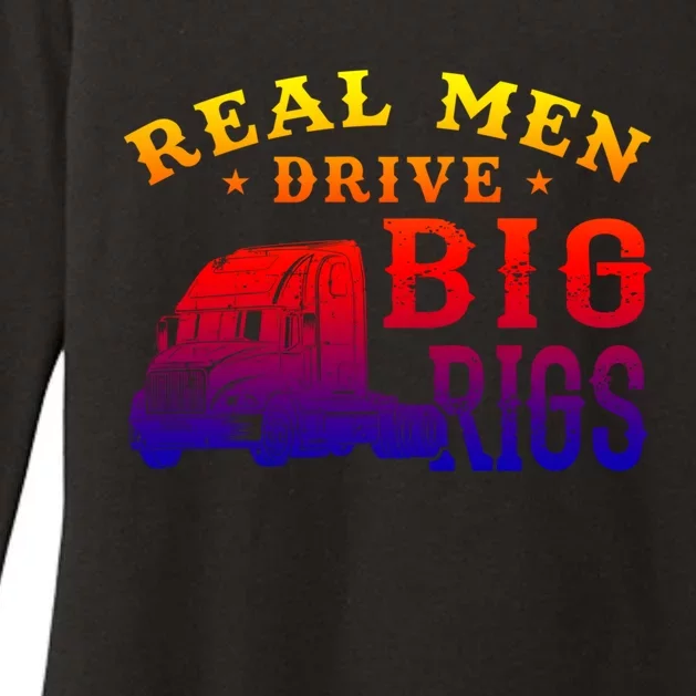 Cool Semi Truck Driver Rig Design Gift For Truckers Gift Womens CVC Long Sleeve Shirt