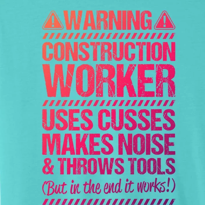 Construction Site Throws Tools Construction Worker Gift ChromaSoft Performance T-Shirt