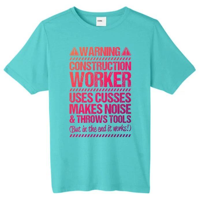 Construction Site Throws Tools Construction Worker Gift ChromaSoft Performance T-Shirt