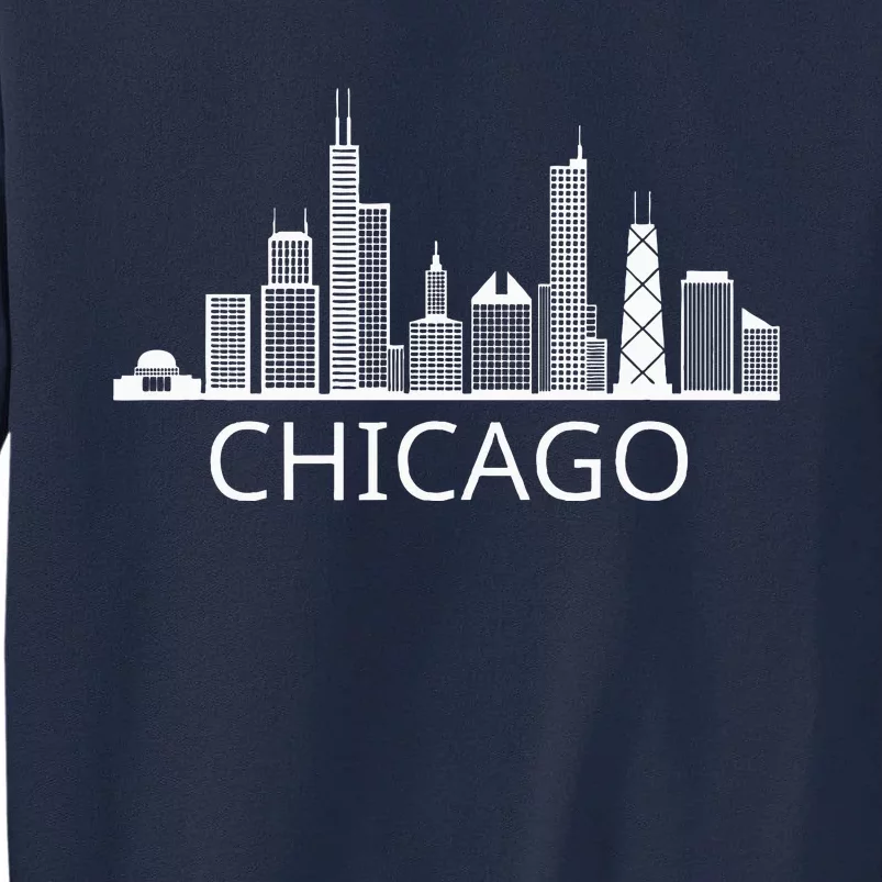 Chicago Skyline Throwback Design Classic Tall Sweatshirt