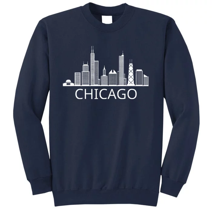 Chicago Skyline Throwback Design Classic Tall Sweatshirt