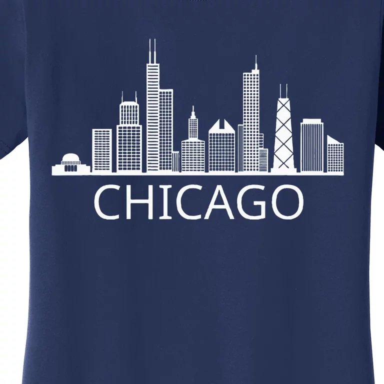 Chicago Skyline Throwback Design Classic Women's T-Shirt