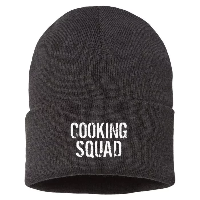 Cooking Squad Team Kitchen Friends Culinary Cook Sustainable Knit Beanie