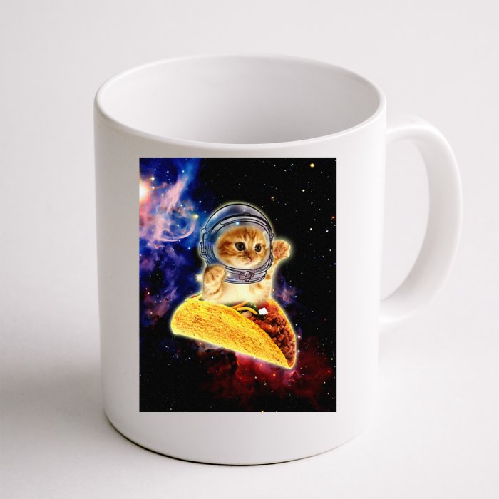 Crazy Space Taco Cat Funny V2 Front & Back Coffee Mug